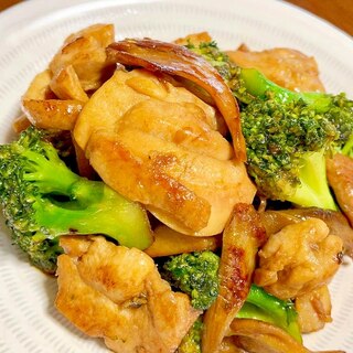 鶏肉とブロッコリーの中華炒め